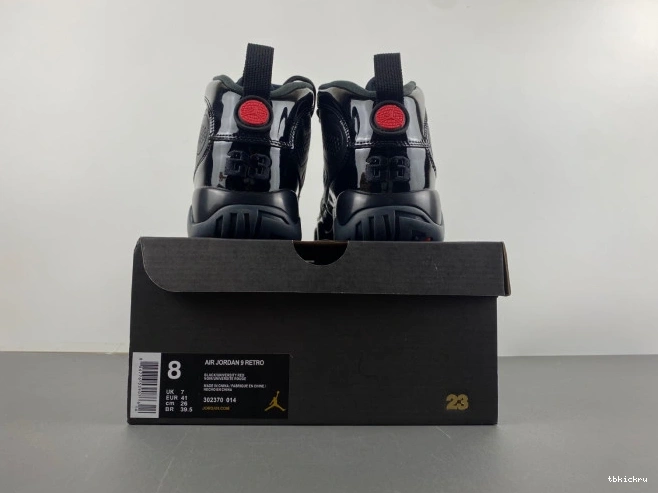 Cheap TBK Jordan 9 Air 302370-014 Bred Retro Patent 0713